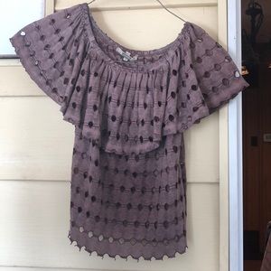 Gimmicks by BKE off the shoulder top.